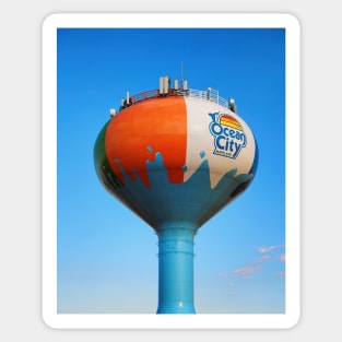 Beach Ball Water Tower in Ocean City, MD Sticker